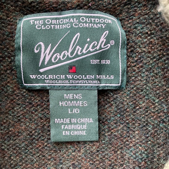 Men’s wool rich vintage wool Green Sweater with Elbow Patches - Picture 2 of 8